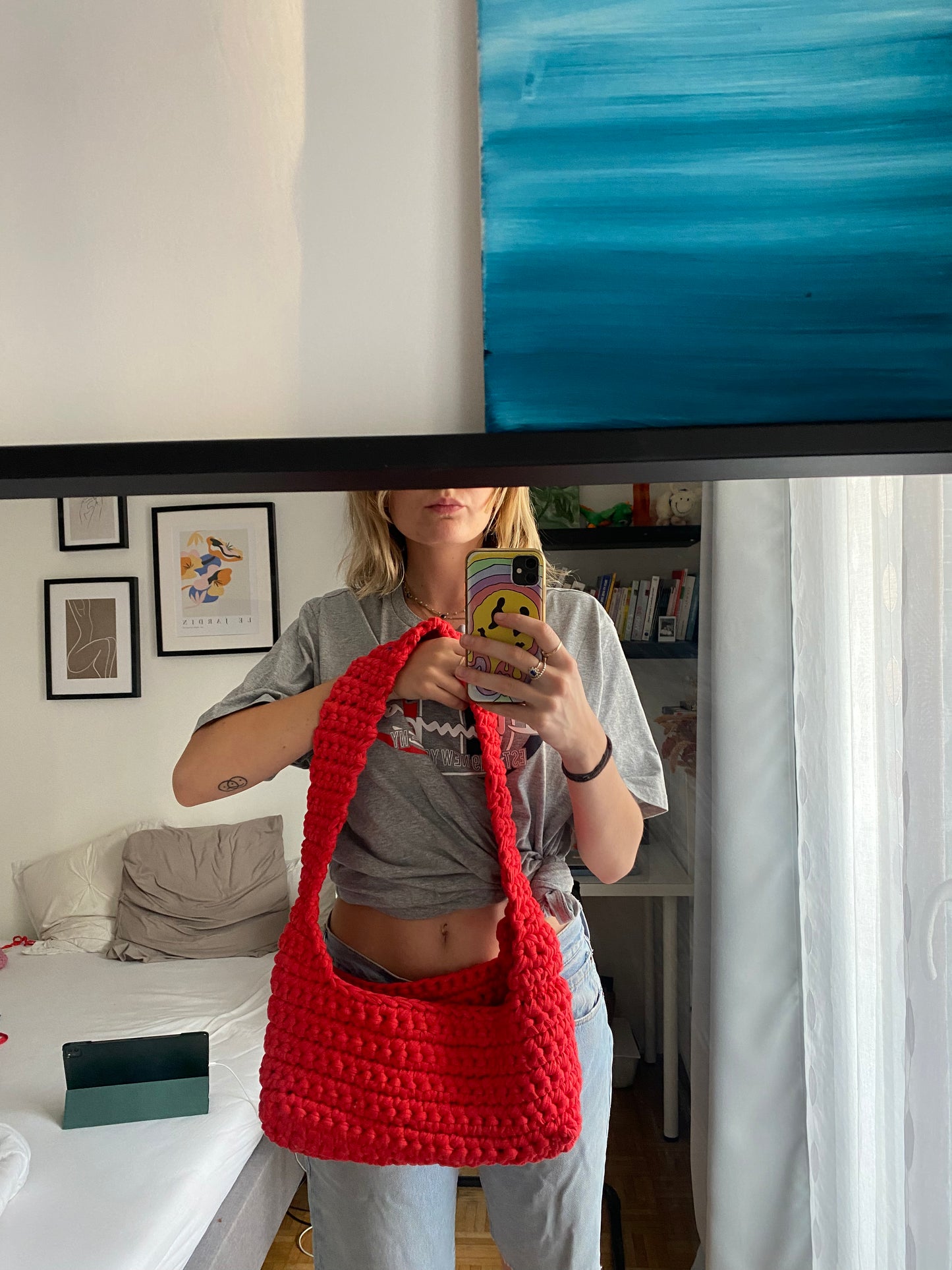 Sac en bandoulière rouge