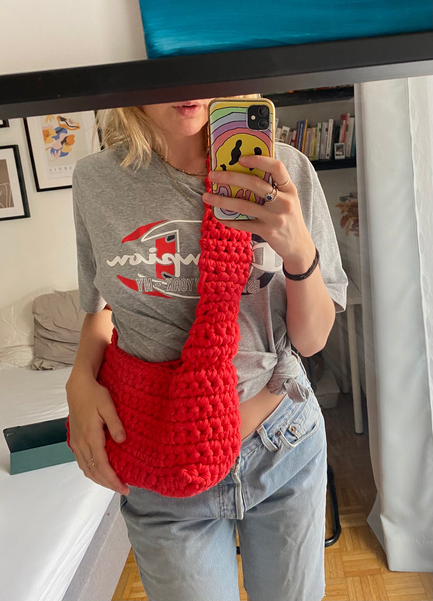 Sac en bandoulière rouge