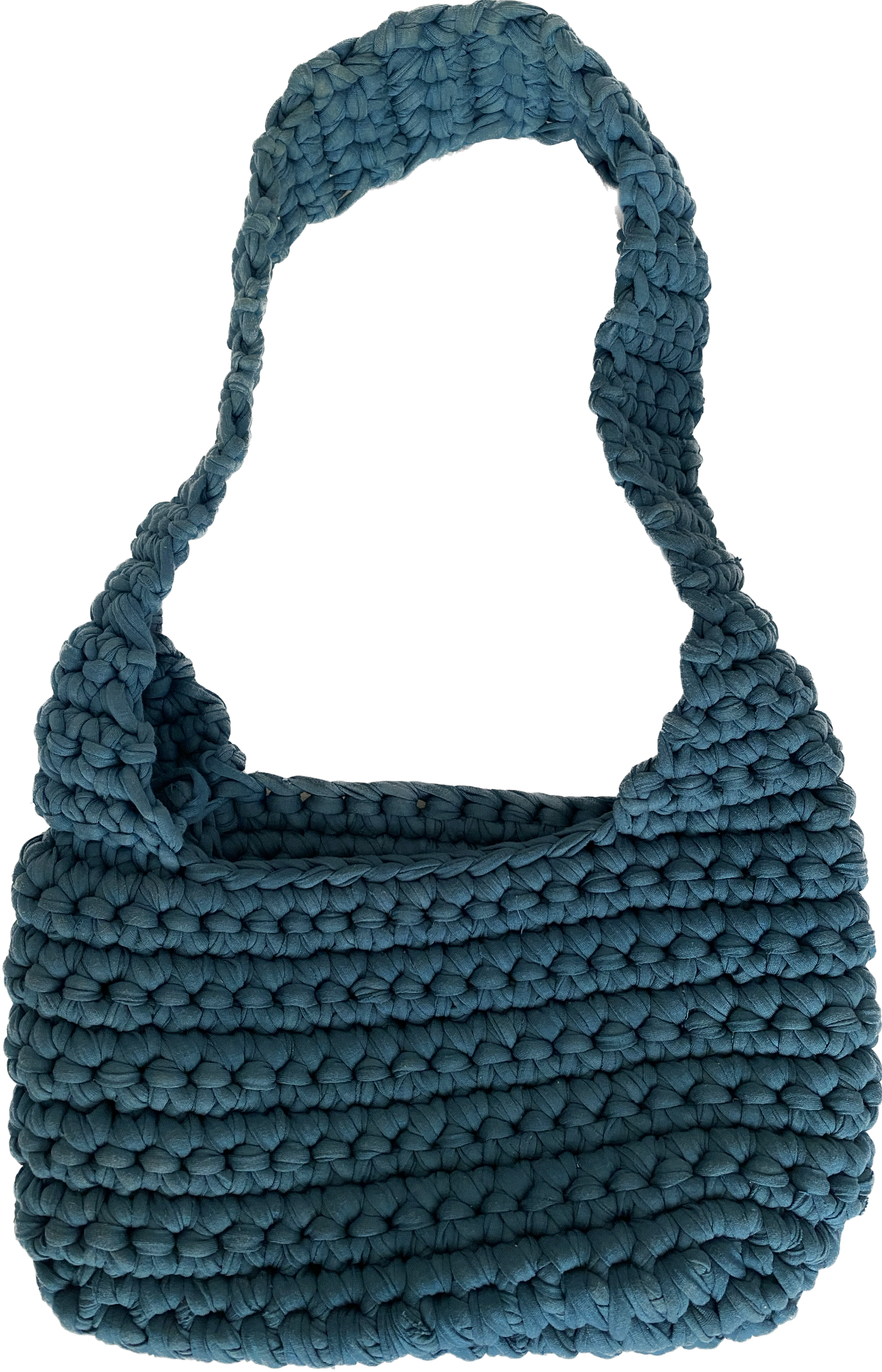 Sac en crochet turquoise