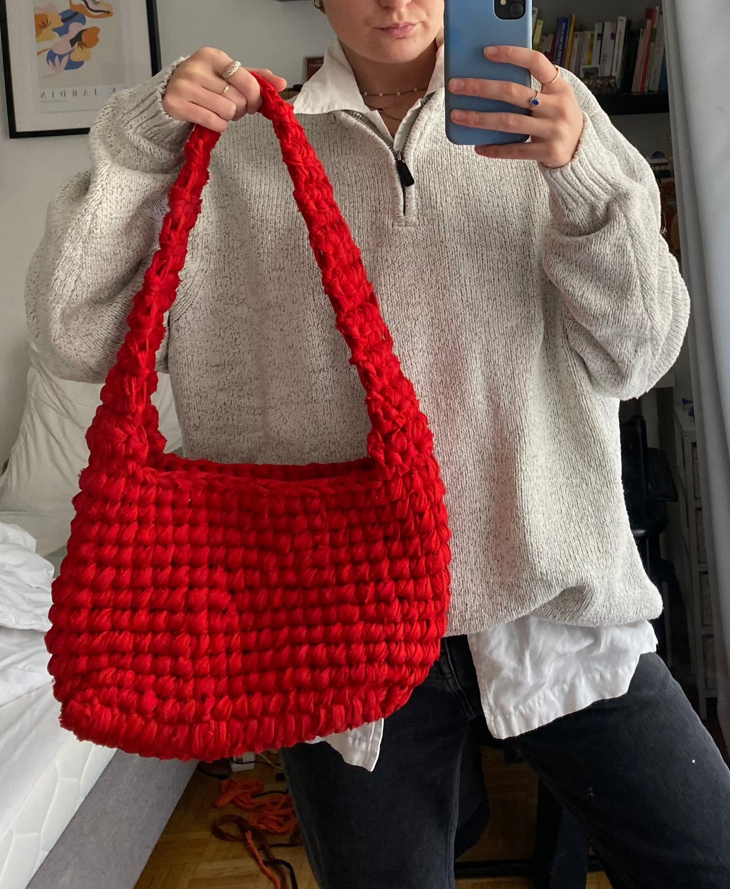 Sac en bandoulière rouge