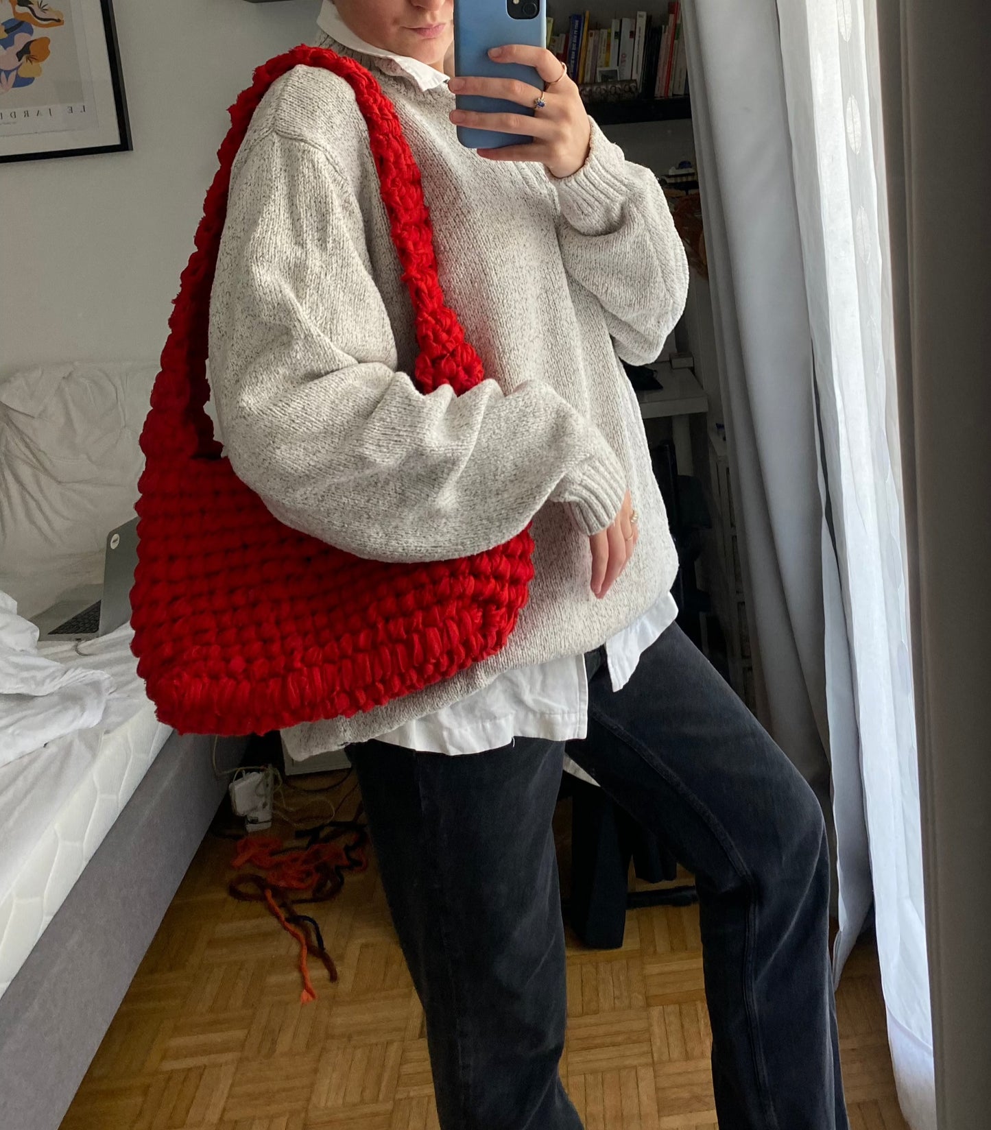 Sac en bandoulière rouge