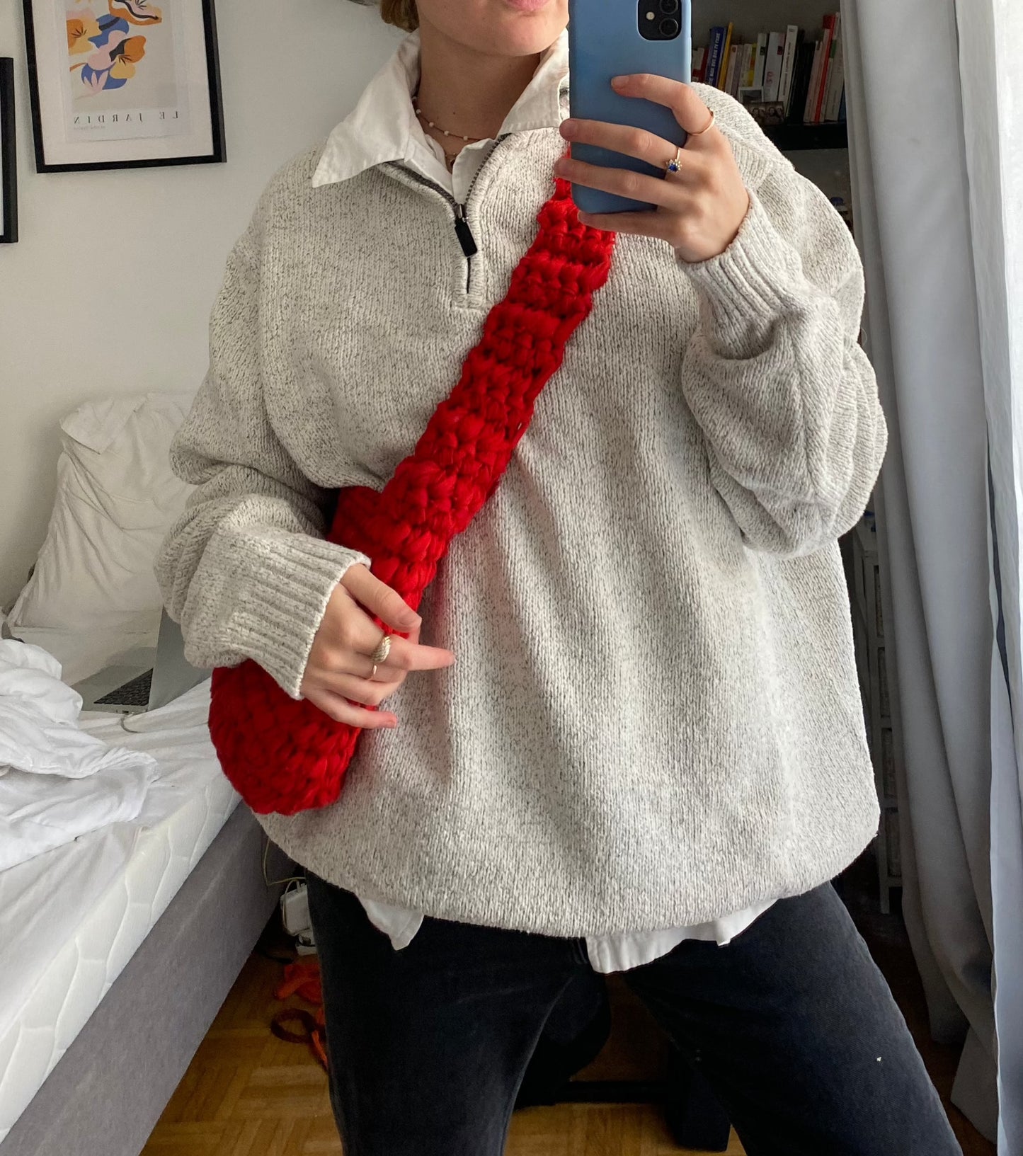 Sac en bandoulière rouge