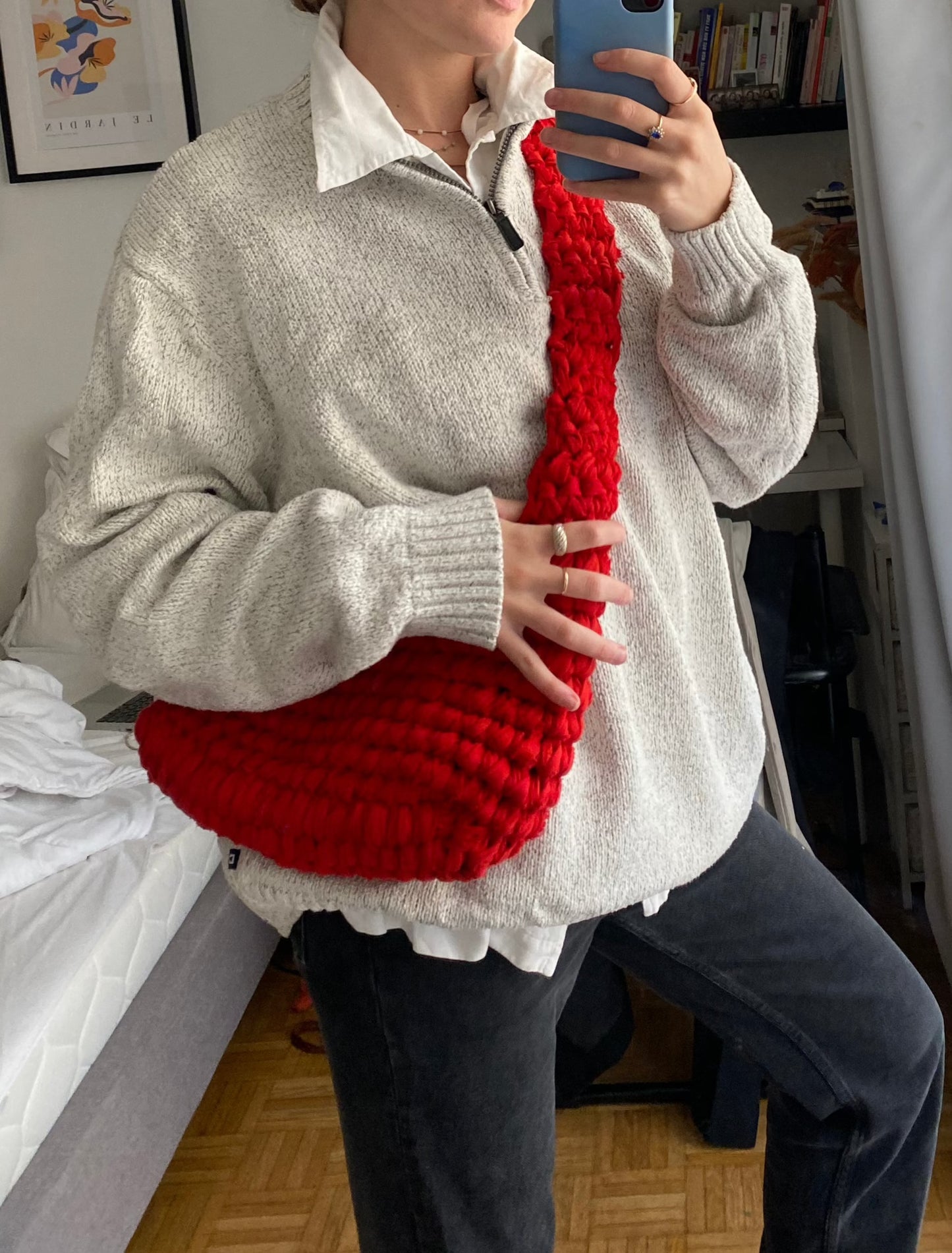 Sac en bandoulière rouge