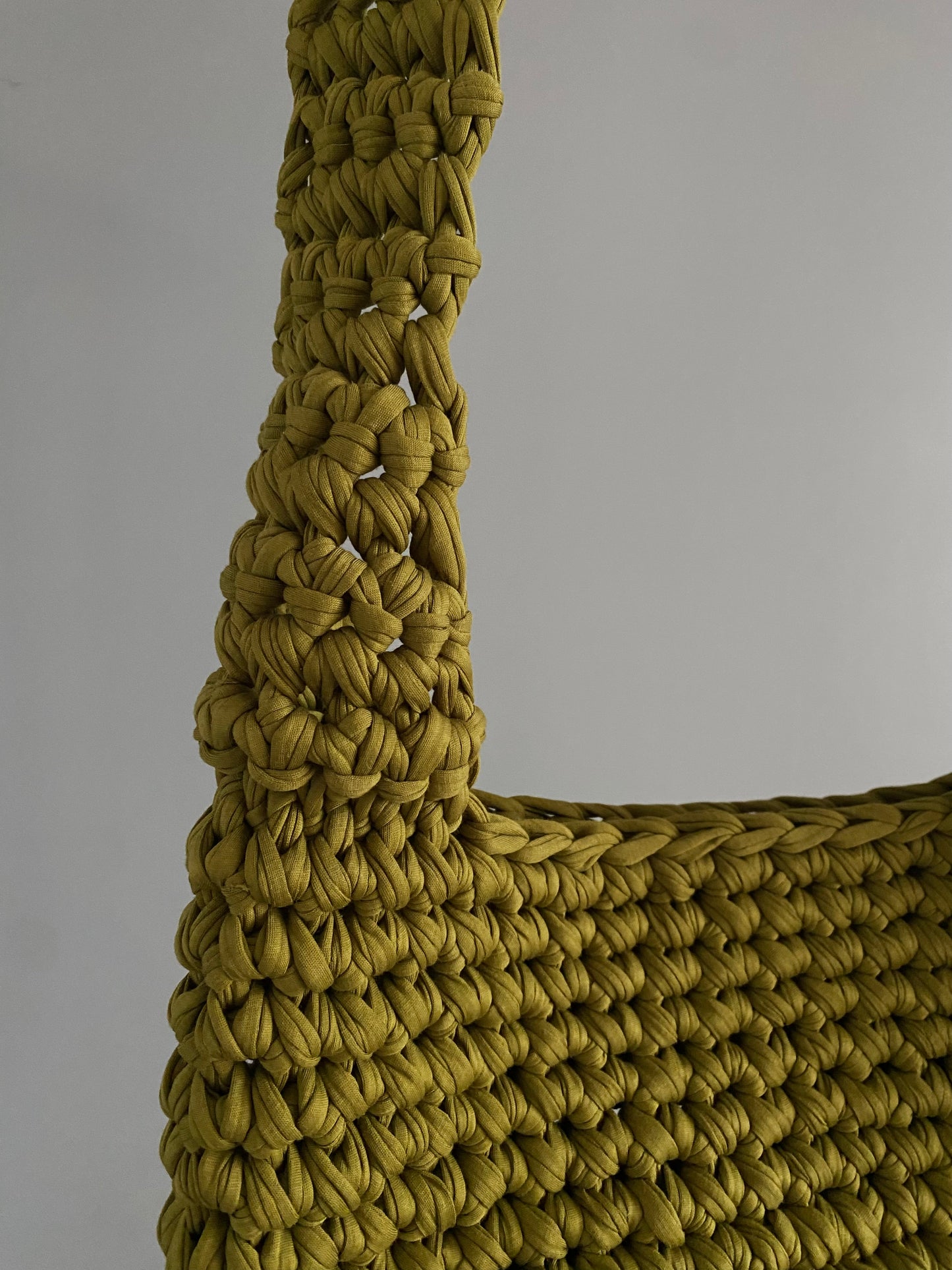 Sac en crochet vert Shrek