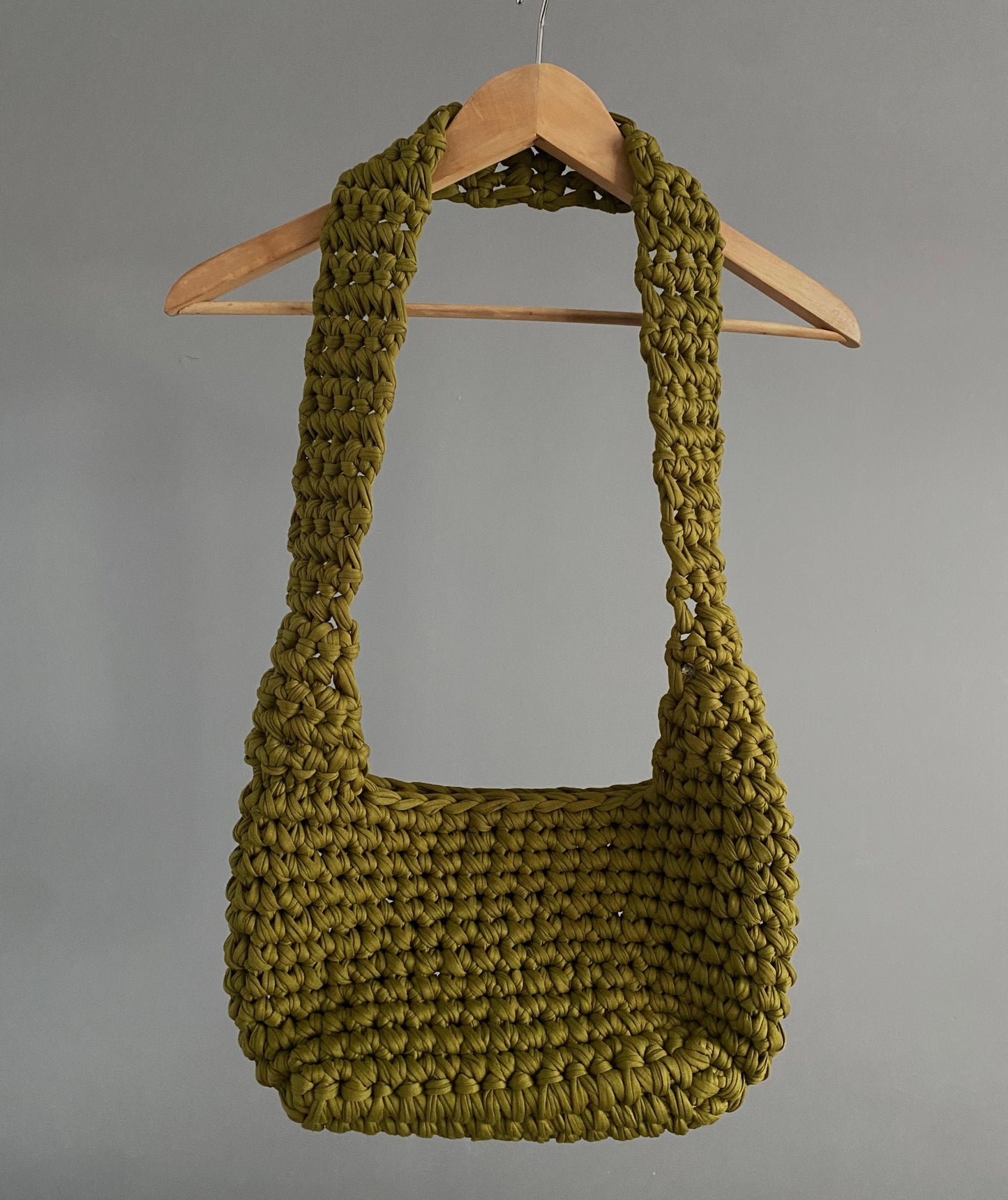 Sac en crochet vert Shrek