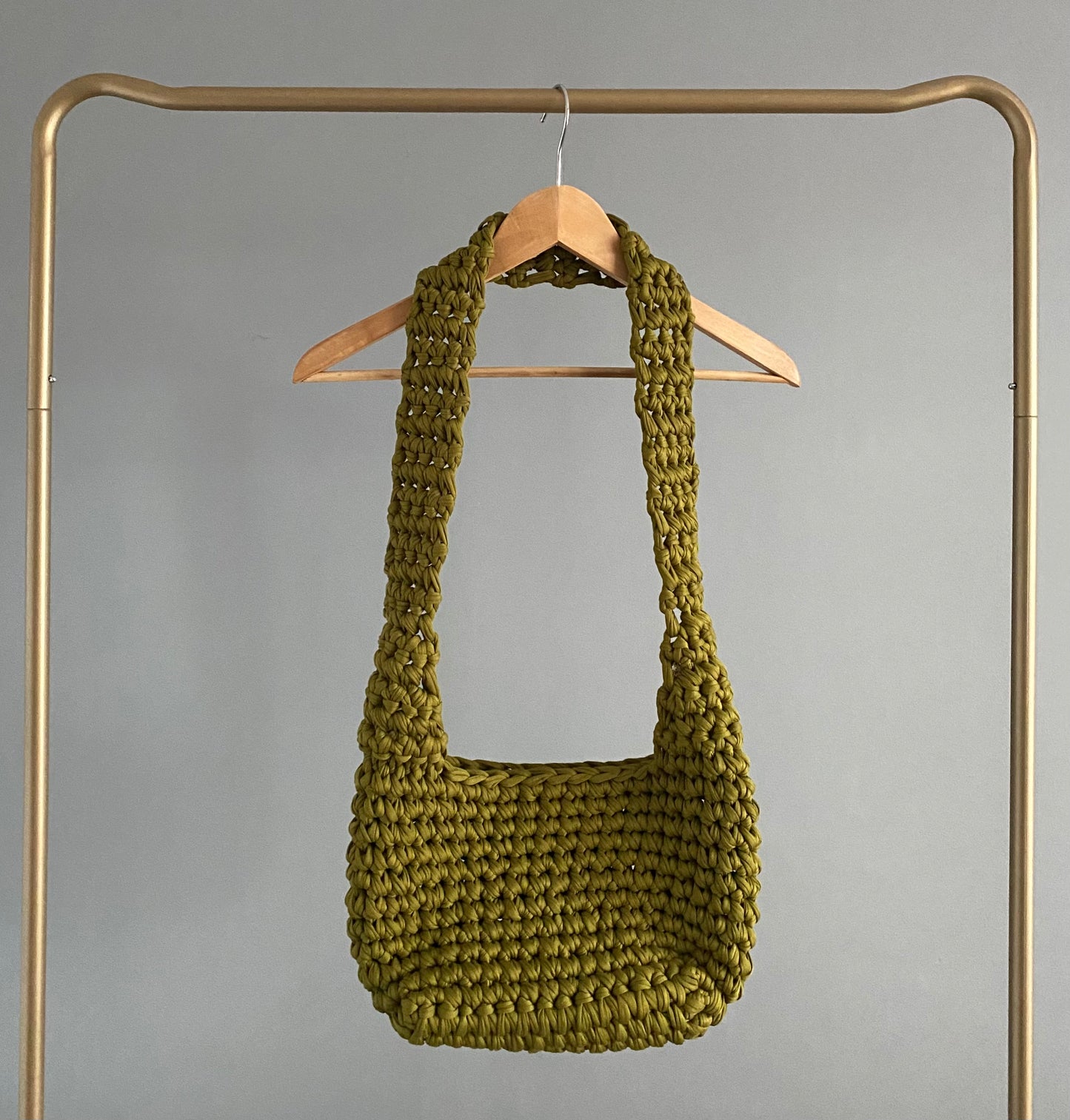 Sac en crochet vert Shrek