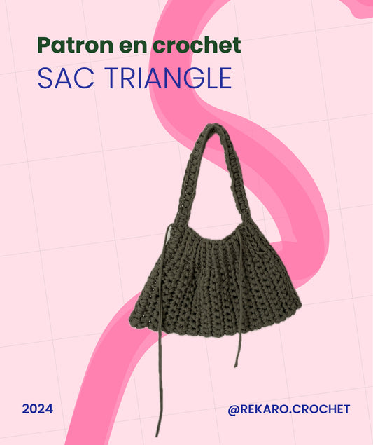 PATRON EN CROCHET sac triangle