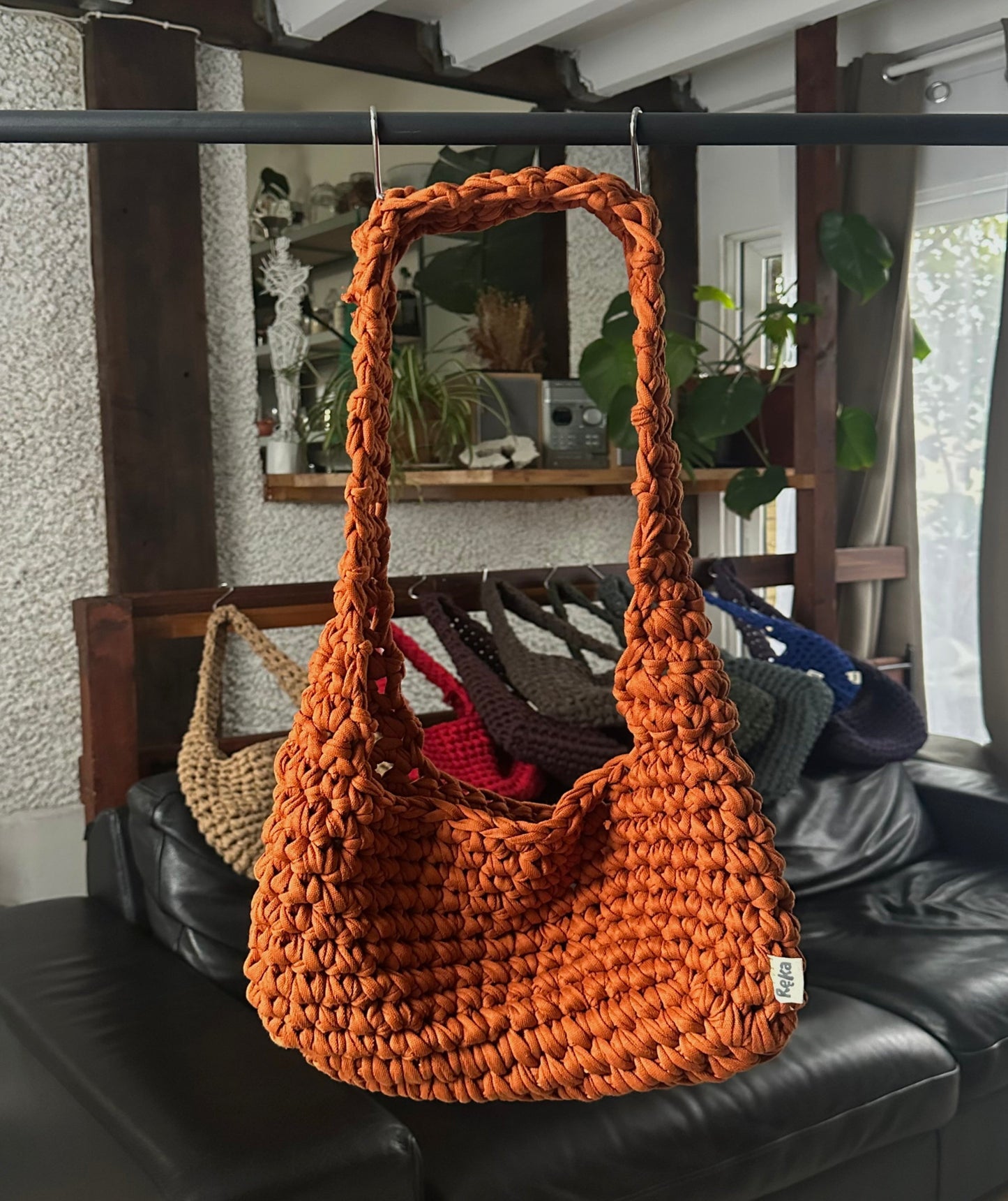 sac en bandoulière orange 